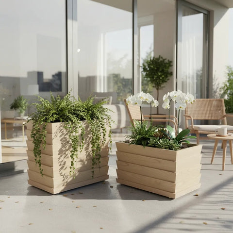 Rectangular Ridge Planters