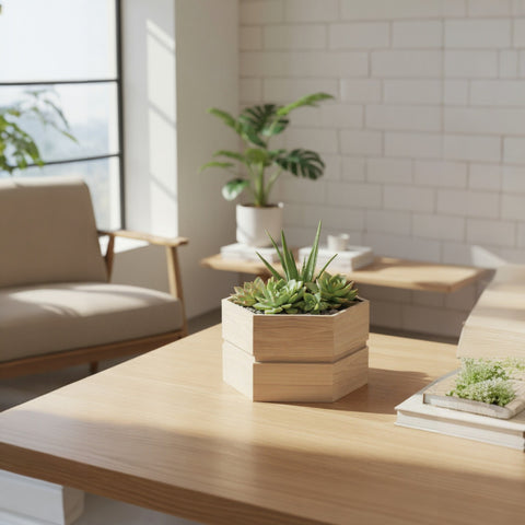 Hexagon Terrace Planter - Short